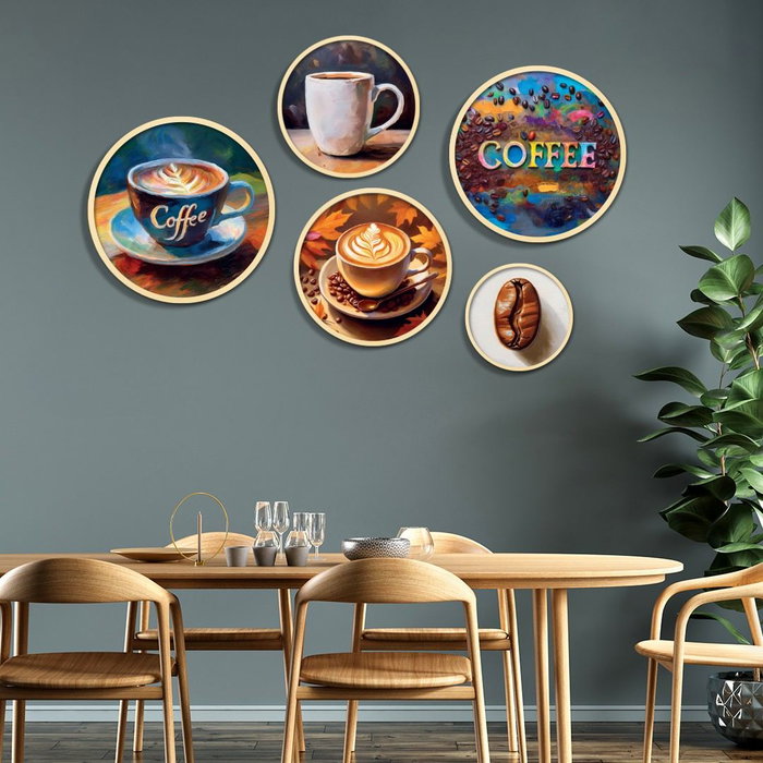 Wallity Yats-16 Conjunto de 5 Cuadros Decorativos Multicolor Wallity Yats-16 Conjunto de 5 Cuadros Decorativos Multicolor